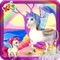 Look at these cute little unicorns, they are in dire need of a makeover, so get ready do your responsibility with this mobile salon with this horse games free for kids