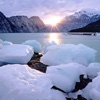 清新墙纸，屏保－雪峰雪景