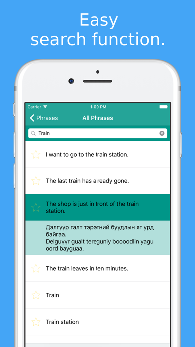 Simply Learn Mongolian - Mongolia Travel Phrases iPhone screenshot 5 - Education app