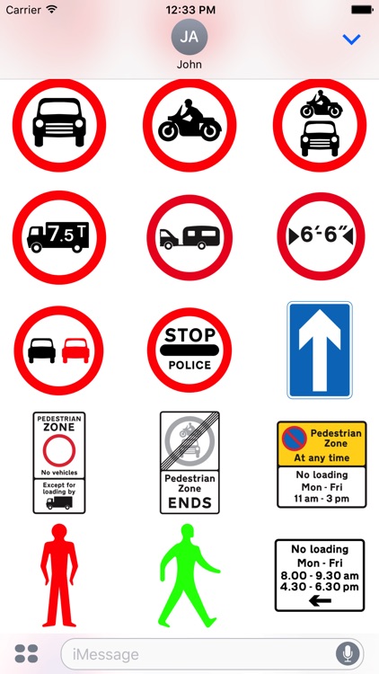 200 UK Highway & Traffic Signs Stickers