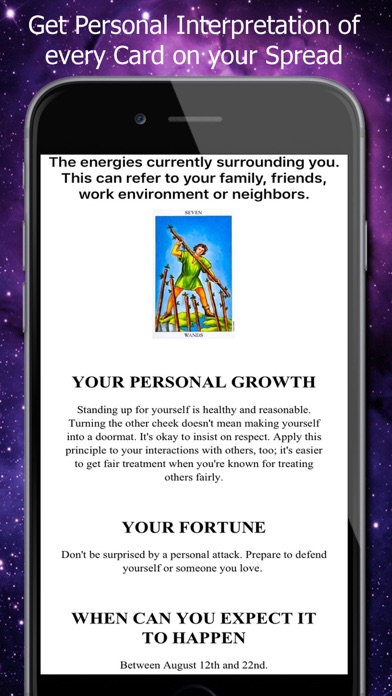 Screenshot #2 pour Tarot Cards Spread Reading Fortune Teller