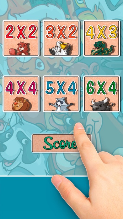 Animals Find the Pairs Learning & memo Game screenshot 2