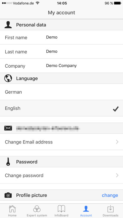 App screenshot