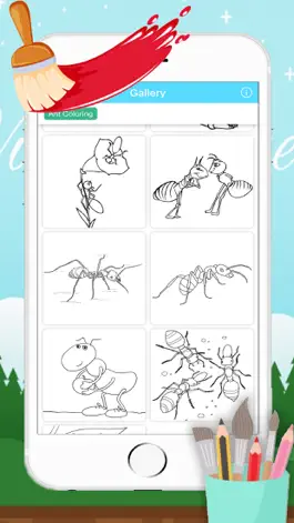 Game screenshot Ant Coloring Page Drawings Book for kids apk