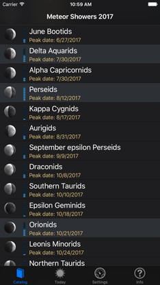 Meteor Shower Guide screenshot 1