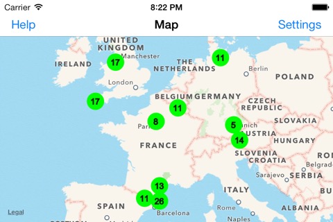 Radiation Map Tracker displays worldwide radiationのおすすめ画像3