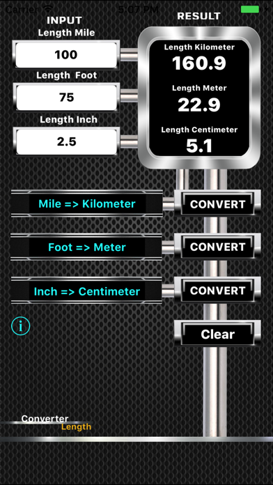 Screenshot #1 pour Converter Distance and Length Lite