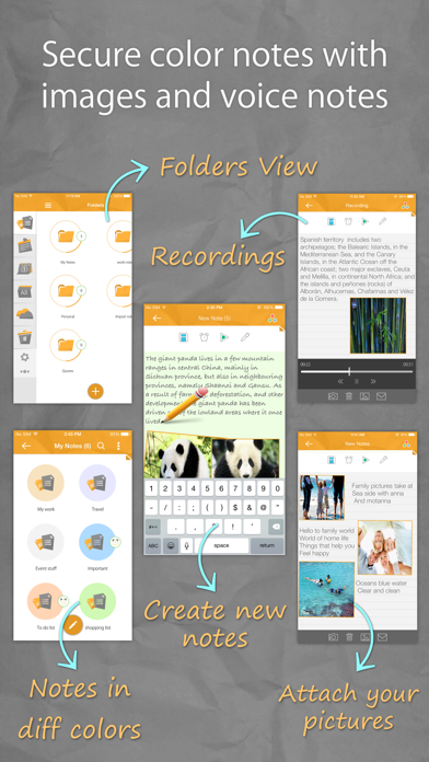 Screenshot #1 pour Notes Lock – Password Note