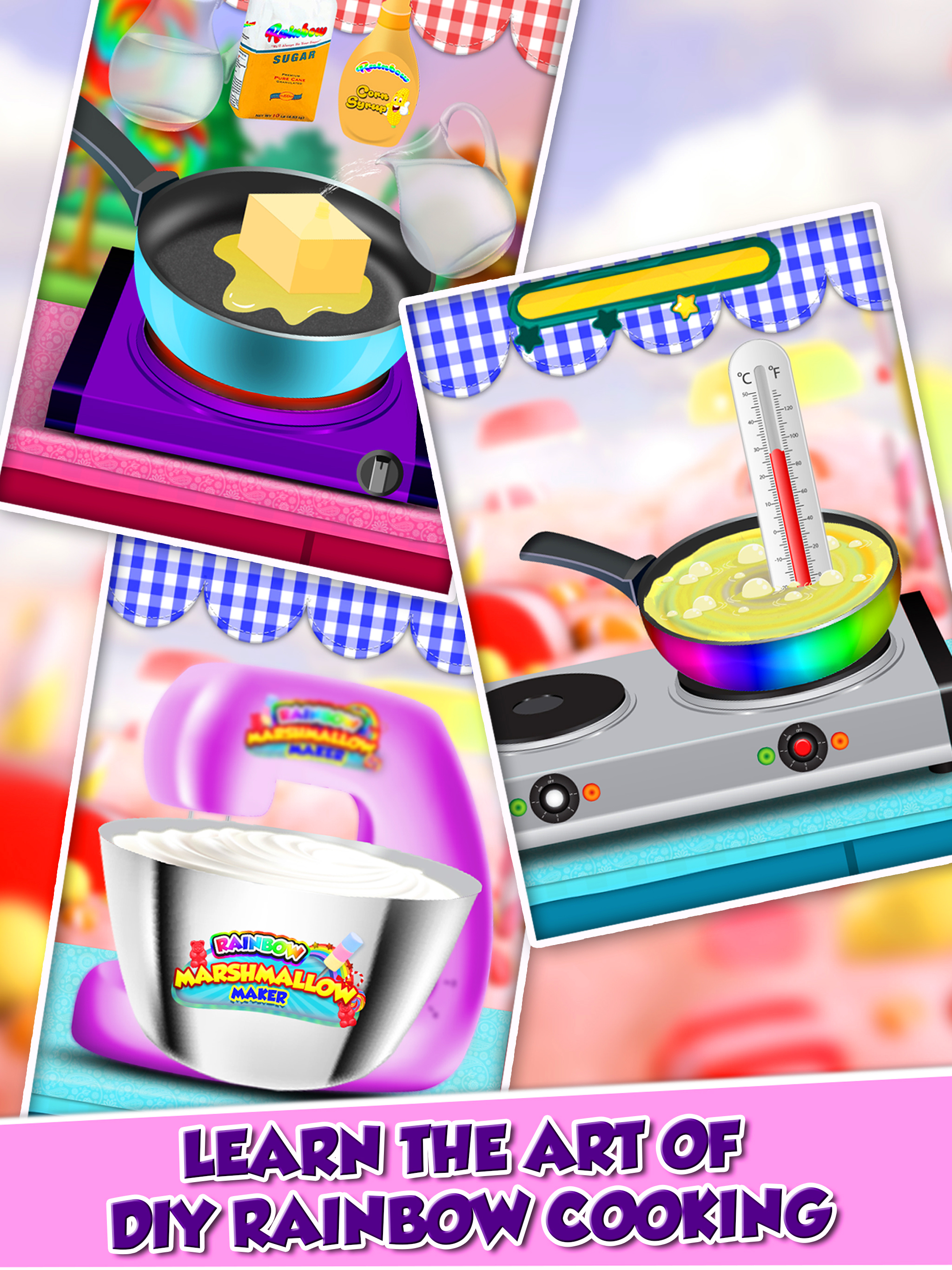Sweet Gummy Candy Maker Chef! Rainbow Food Fair screenshot 4