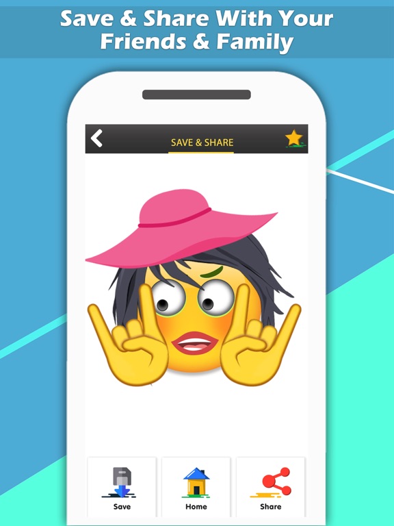 Emoji Maker - Create Personal Chat Emojis,Smiley iPad screenshot