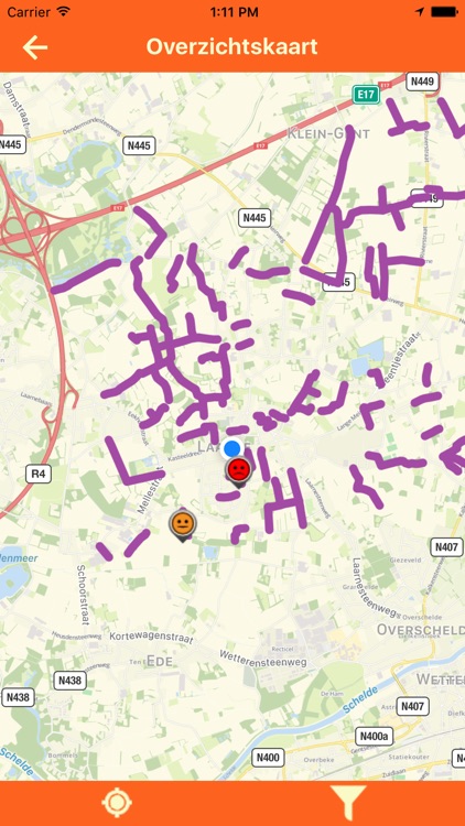 MobiMelder Trage wegen