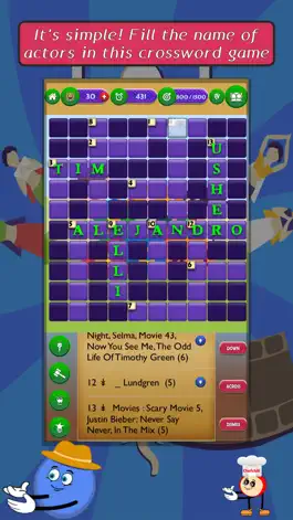 Game screenshot Actors CROSSWORD Puzzle apk