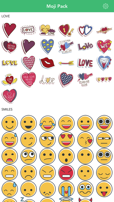 Moji Pack - Fun Emoji Set, Keyboard and Stickersのおすすめ画像1