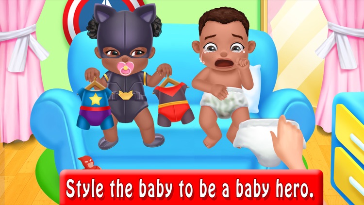Newborn Baby Captain Underpants - Baby Care Games