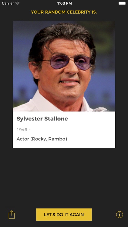 Random Celebrity Generator