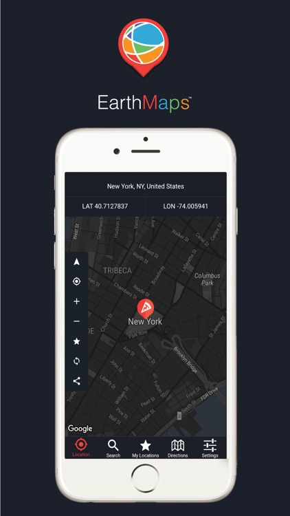 Earth Maps: GPS, Directions, Places, Lat & Lon