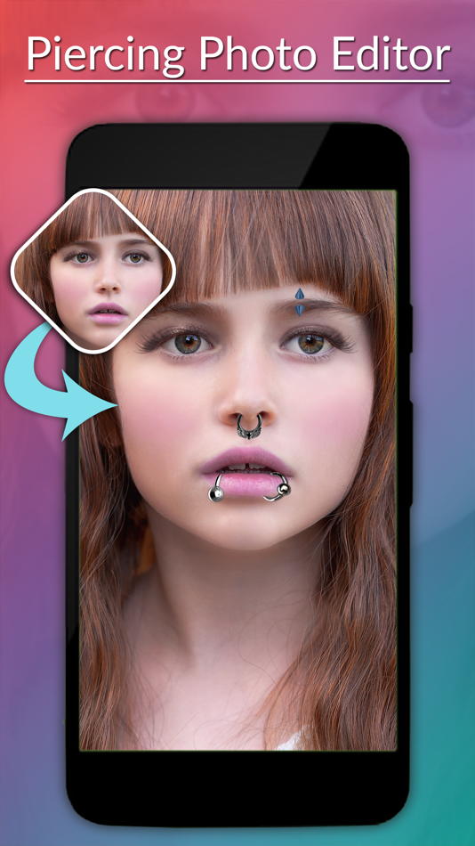 #5. AI Piercing Photo Editor (iOS) By: SOFTIZO INFOTECH LLP