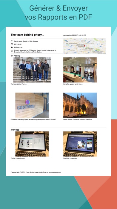 Screenshot #2 pour PHORY - Rapports Photo PDF pour Professionnels