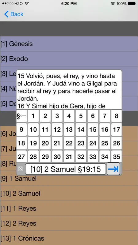 Santa Biblia Version Reina Valera (con audio) screenshot 4 of 5