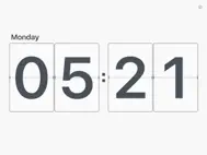 Flip Clock - minimalism digital alarm clock no ads ipad bilder 1
