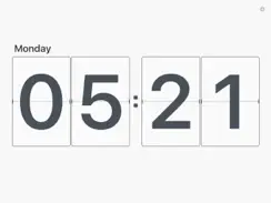 Flip Clock - minimalism digital alarm clock no ads iPad image 2