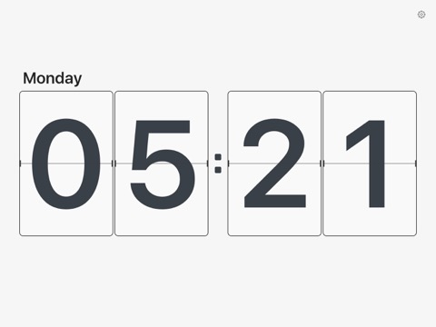 Flip Clock - minimalism digital alarm clock no adsのおすすめ画像2