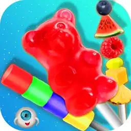 Sweet Gummy Candy Maker Chef! Rainbow Food Fair app icon