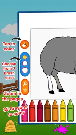 Game screenshot Farm Animals Coloring Book for Kids & Preschoolers mod apk