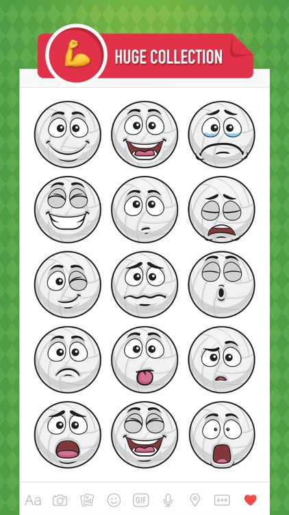 VolleyMoji - volleyball emoji sticker for iMessage