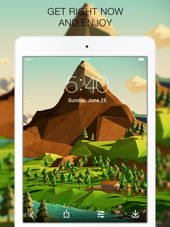 Screenshot #5 for Polygon Wallpapers – Polygon Art Designs & Texture