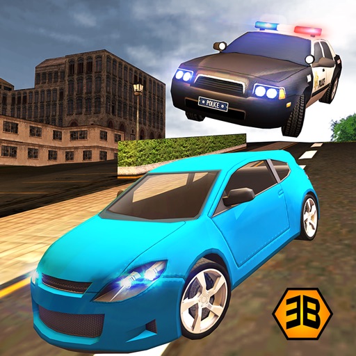Furious Police Criminal chase - Police car driving icon