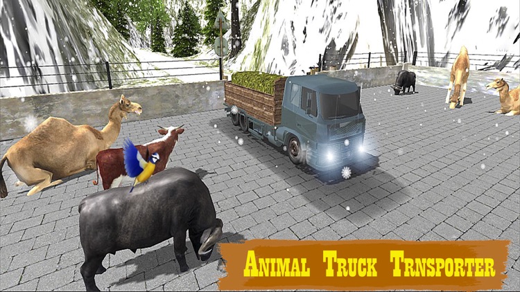 Farm Animal Transporter : The Snowfall Season screenshot-3