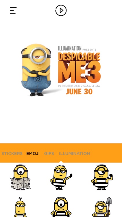 Despicable Me 3 Stickers App