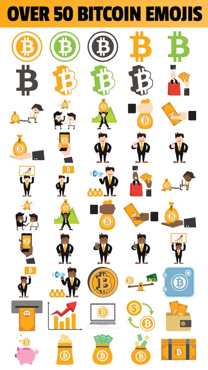 BITCOMOJI - Bitcoin Mining BTC Emoji Stickers