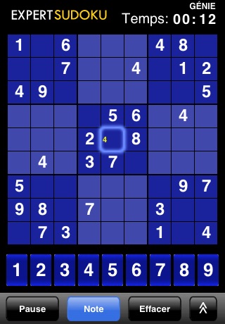 Screenshot #1 pour Expert Sudoku