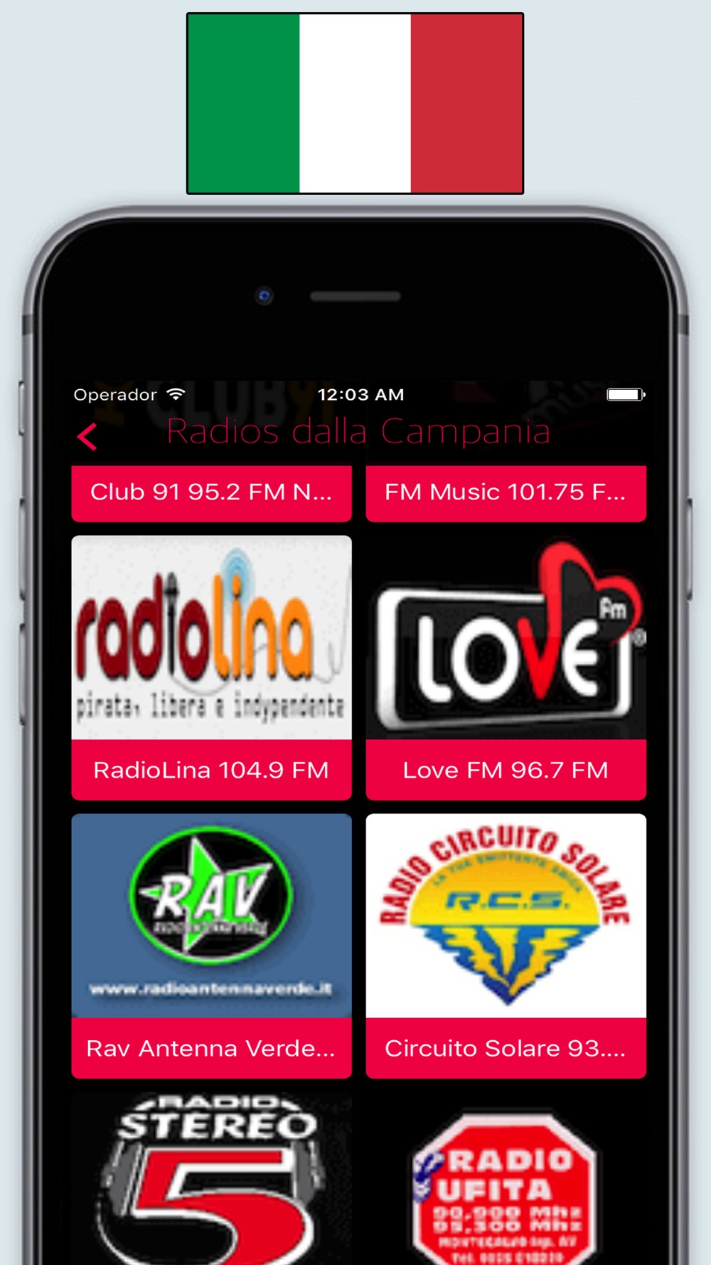 Radio Italia FM - Ascolta online / Radios Italiane Free Download App for  iPhone - STEPrimo.com