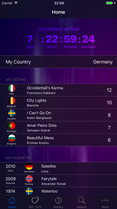 Eurovision Song Contest - Rating Database screenshot 2