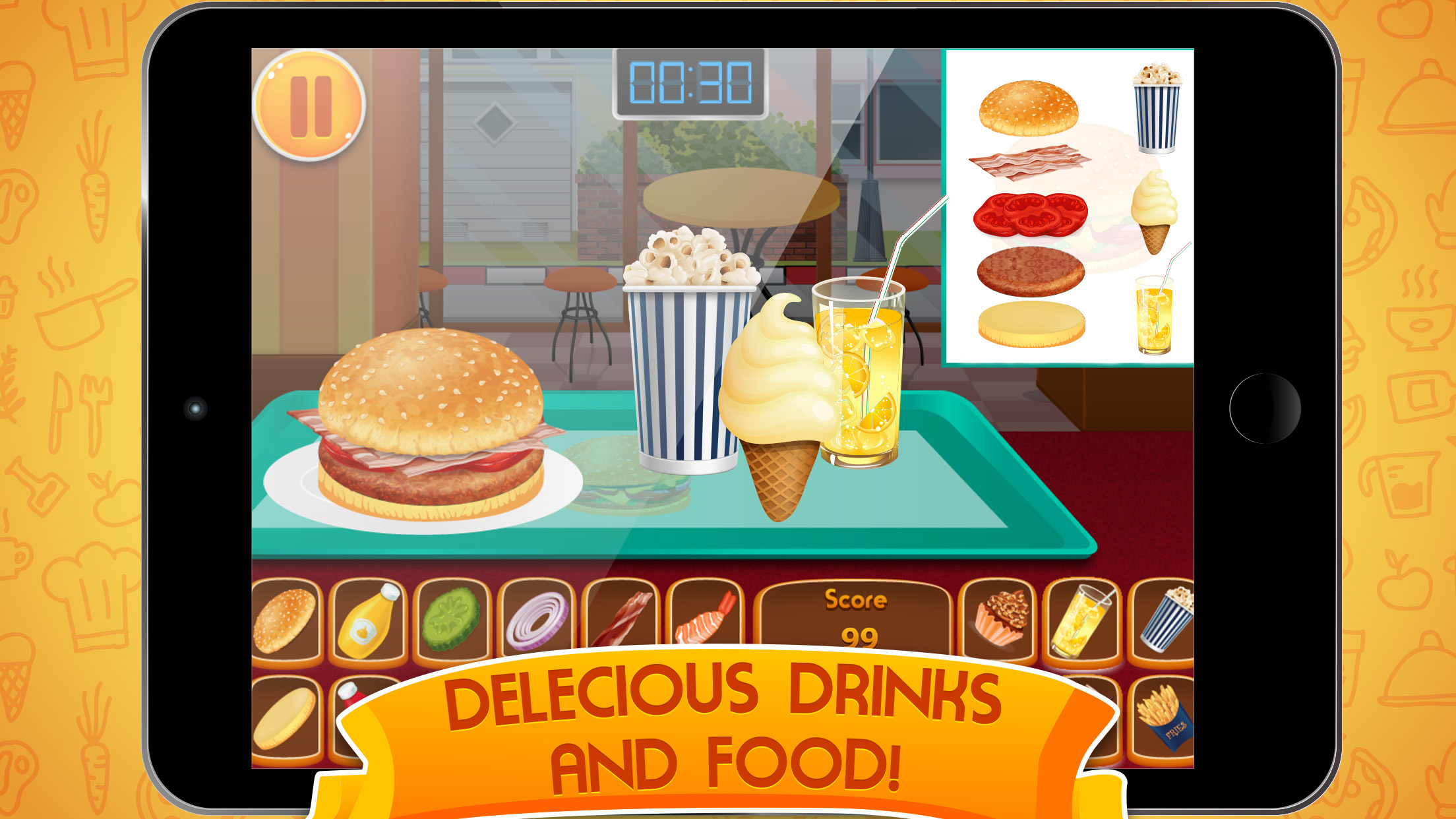 Burger Cafe - Cooking King Master screenshot 4