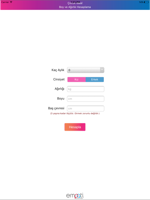 Screenshot #5 pour Persentil Hesaplama (0-3Yaş)
