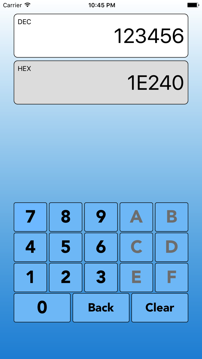 Decimal To Hex Converter