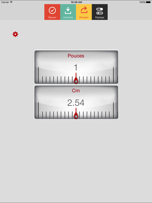 Screenshot #4 pour Pouces Centimètre