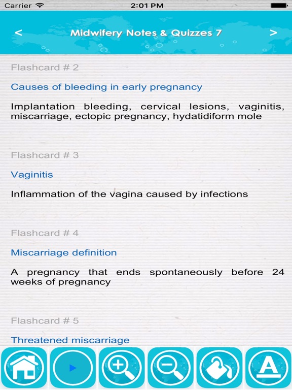 Screenshot #6 pour Midwifery Study Guide- 1400 Notes, Quiz & Concepts