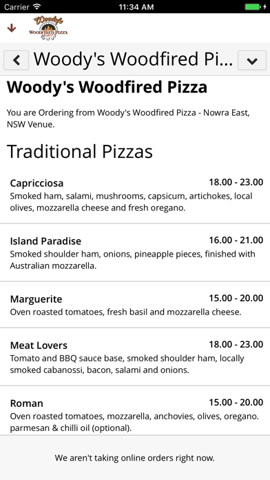 How to cancel & delete Woody's Woodfired Pizza from iphone & ipad 3