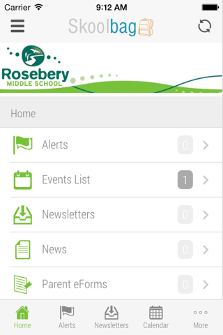 Rosebery Middle School - Skoolbag screenshot 2