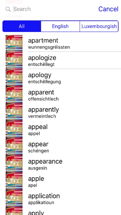 Luxembourgish Dictionary GoldEdition screenshot-3