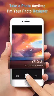 weather camera sticker-photo & picture watermark iphone screenshot 1
