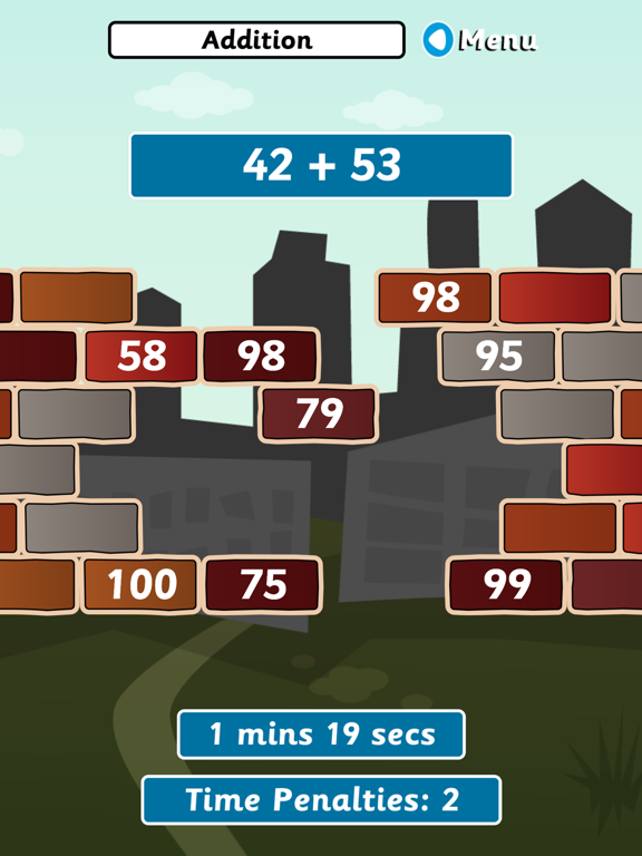 Screenshot #6 pour Wipeout Wall for iPad (Addition & Subtraction)