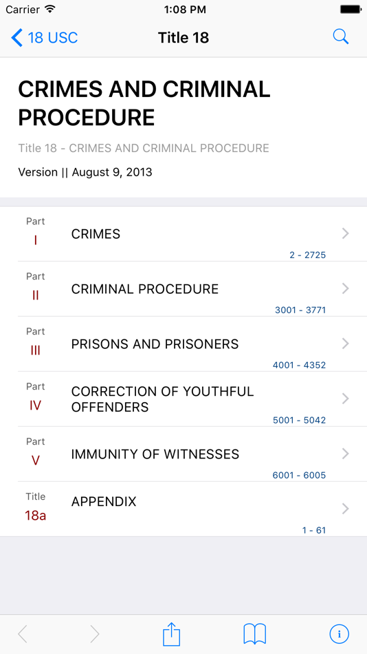 18 USC - Crimes and Criminal Procedure (LawStack) - 8.602.20170702 - (iOS)
