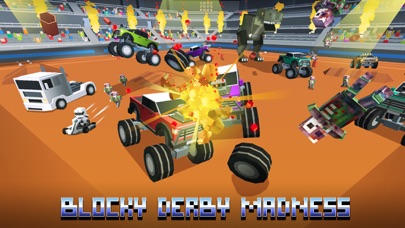 Blocky Derby: Monsters Arena Full Screenshot 1