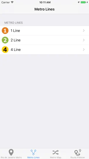 Screenshot von Rio De Janeiro Metro auf dem iPhone 5
